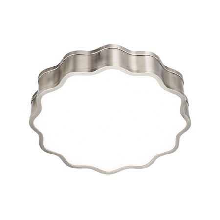 Dweled Vaughan 16in LED Flush Mount 3000K in Brushed Nickel FM-671